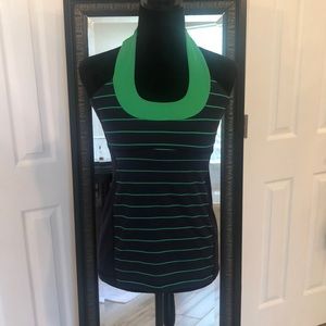 Lululemon Navy Lime Green Tank